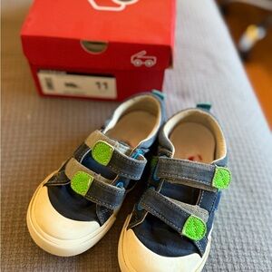 See Kai Run Blue and Green Kids Sneakers